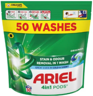Ariel 4-in-1 Laundry Pods 50 Washes