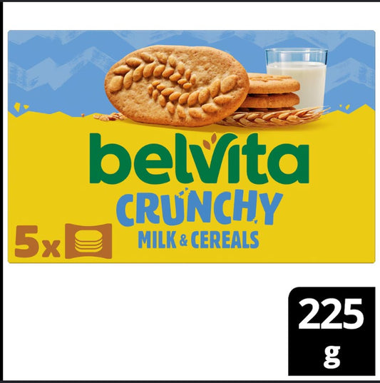 Belvita Milk & Cereal Biscuit Bars 5 x 45g (225g)